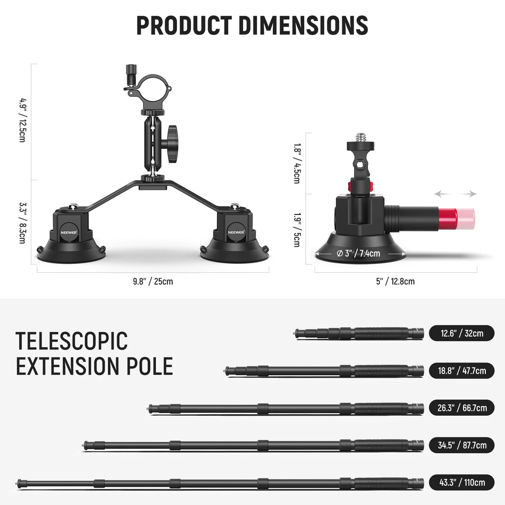 Apolliun Apex Tri-Suction Kinetic Mount System