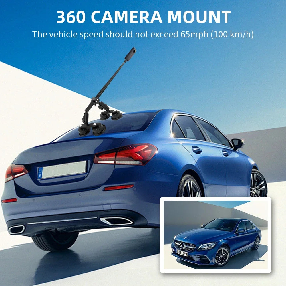 Apex Heavy-Duty Quad-Suction Vehicle Camera Mount