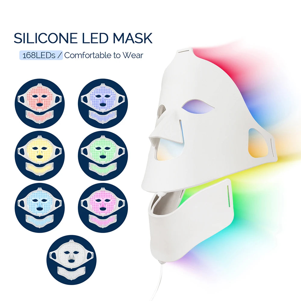 X-Apolliun 7-Color integrated Silicone LED Therapy Mask