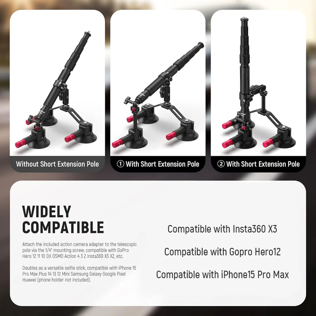 Apolliun Apex Tri-Suction Kinetic Mount System