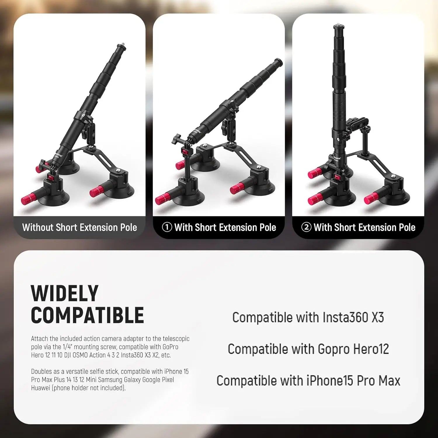 Apolliun Apex Tri-Suction Kinetic Mount System