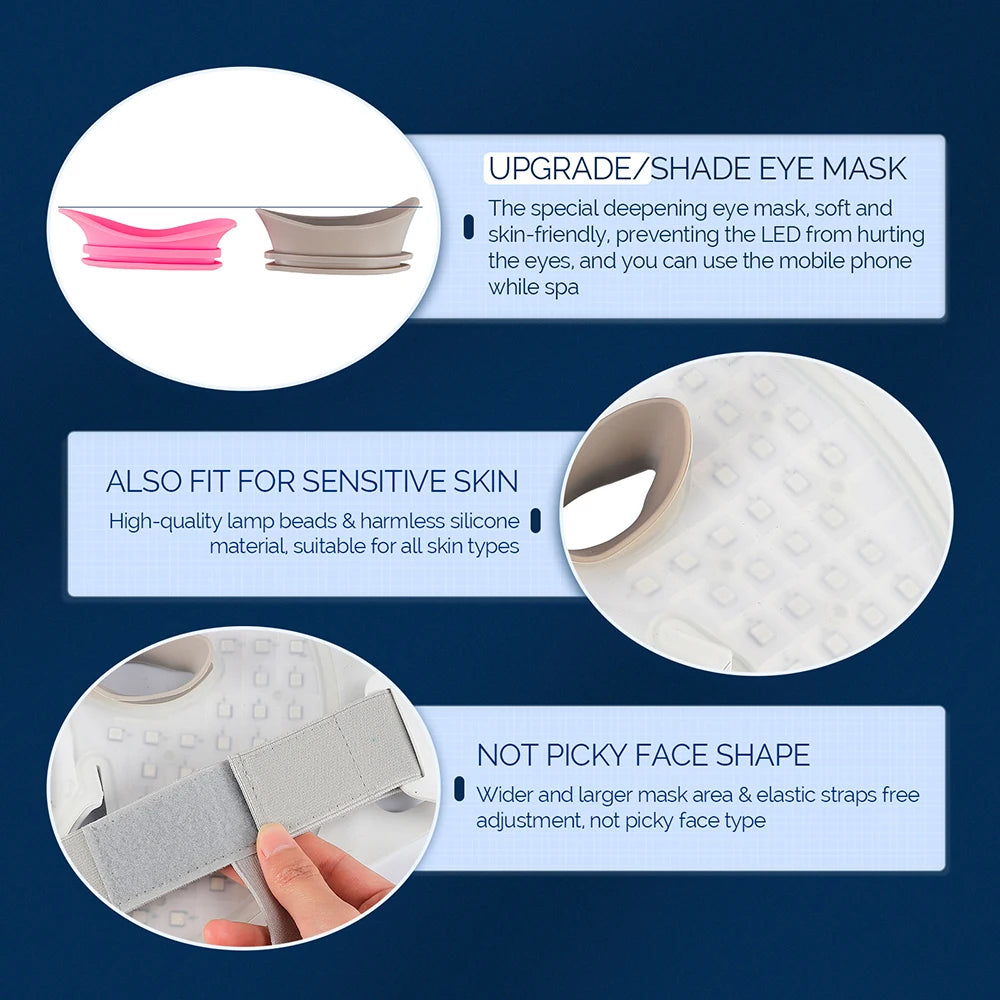 X-Apolliun 7-Color integrated Silicone LED Therapy Mask