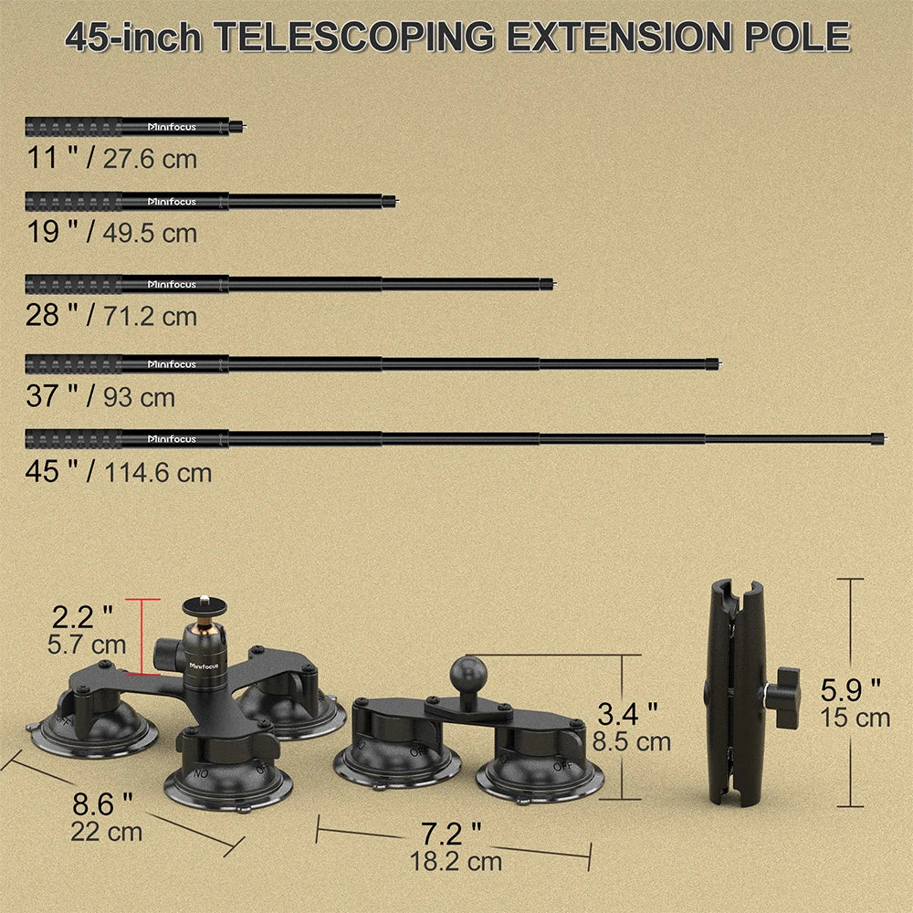 Apex Multi-Suction Automotive Camera Mount