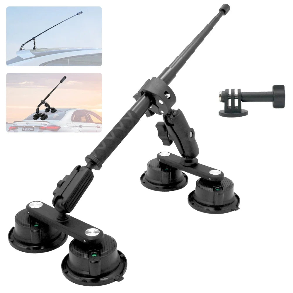 Apex Heavy-Duty Quad-Suction Vehicle Camera Mount