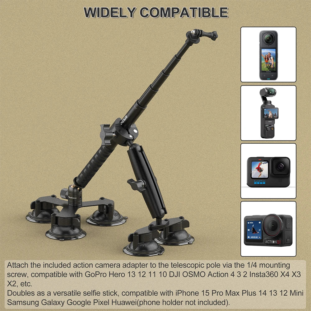 Apex Multi-Suction Automotive Camera Mount