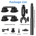 Apex Heavy-Duty Quad-Suction Vehicle Camera Mount