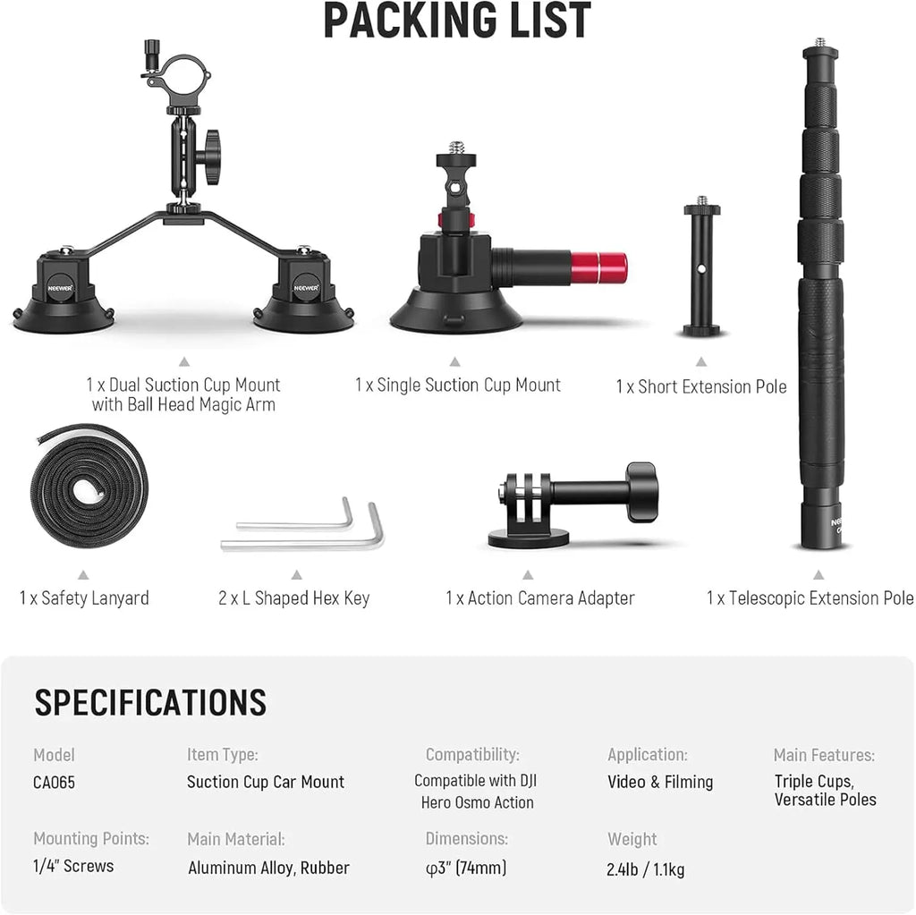 Apolliun Apex Tri-Suction Kinetic Mount System