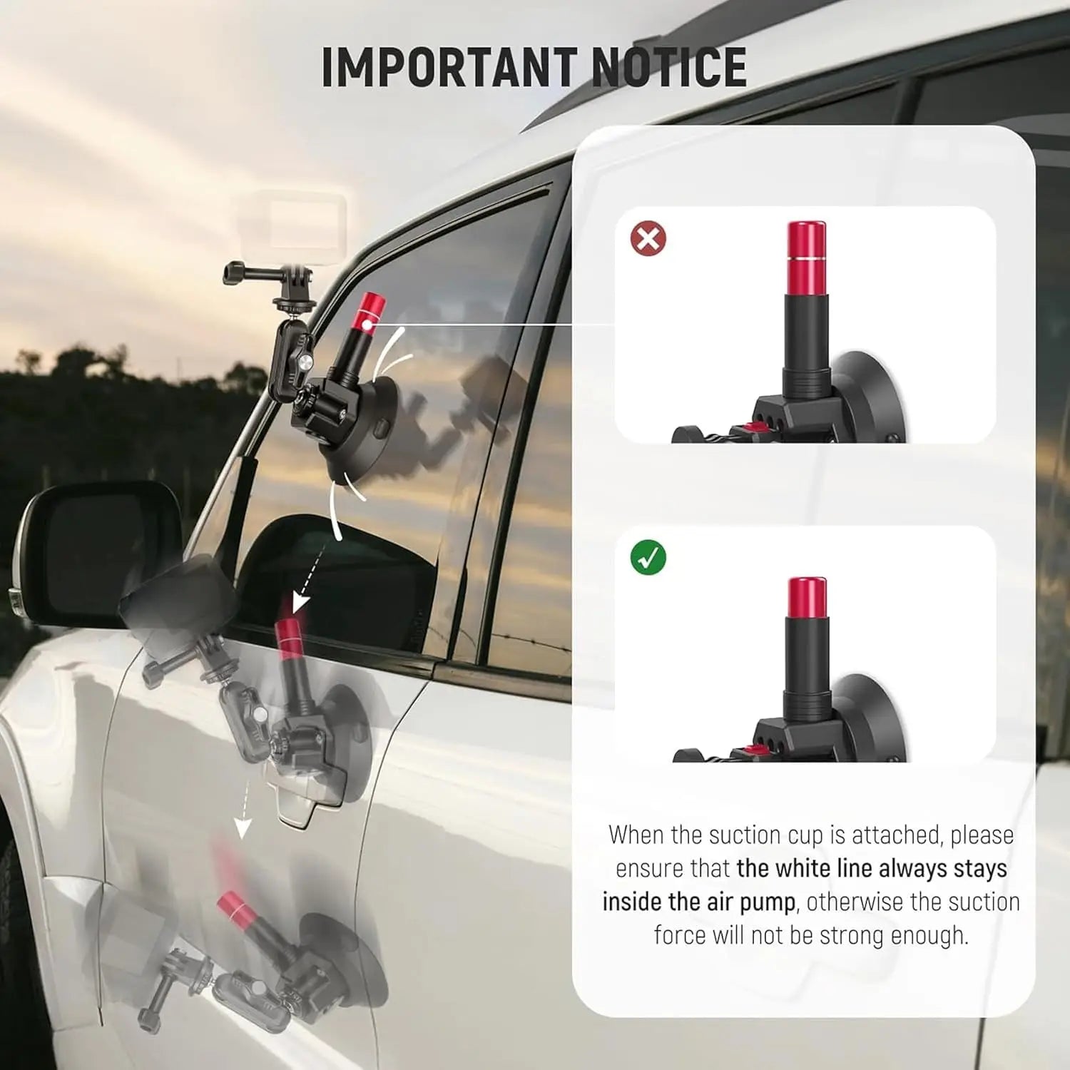 Apolliun Apex Tri-Suction Kinetic Mount System